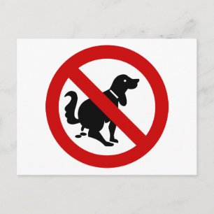 INGEN Hund Fouling ⚠ thai-⚠ Vykort
