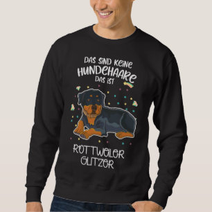 Ingen Hund Hair Rottweiler Glitter Hundägare Lång Ärmad Tröja