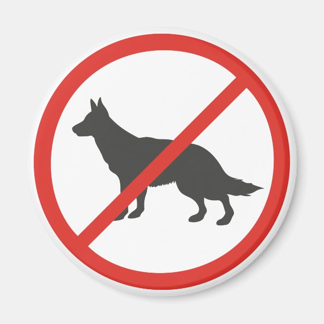 Ingen Hund Magnet (Framsidan)