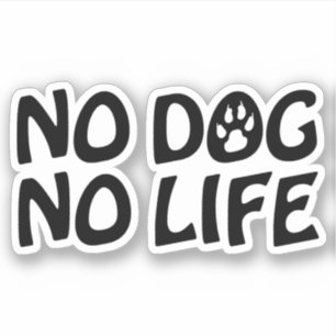INGEN HUND NO LIFE KLISTERMÄRKEN