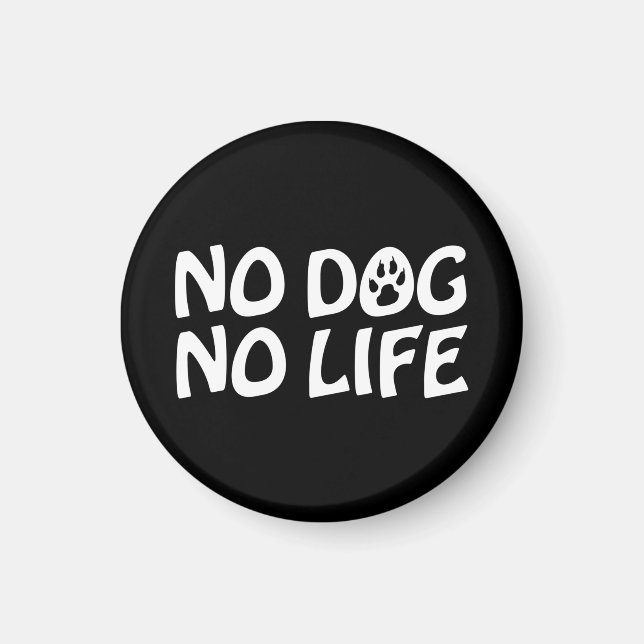 INGEN HUND NO LIFE MAGNET (Framsidan)