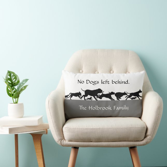 Ingen Hundar Lämnat bakom ländryggen Lumbarkudde (Stol)