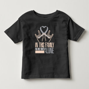 Ingen i denna familj bekämpar diabetesmedvetenhete t shirt