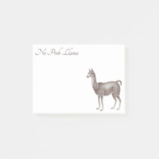 Ingen illustration för Prob-Llama rolig Post-it Block