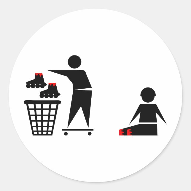 ingen infogad runt klistermärke (Framsida)