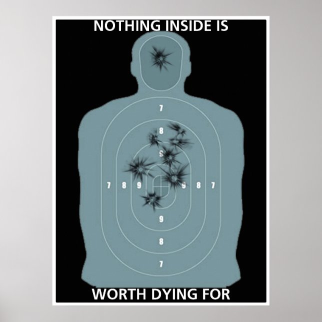 Ingen inkräktning eller våga inkräkta på signalen poster (Framsidan)