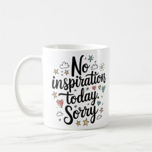 Ingen inspiration i dag - Roligt och färgstark des Kaffemugg