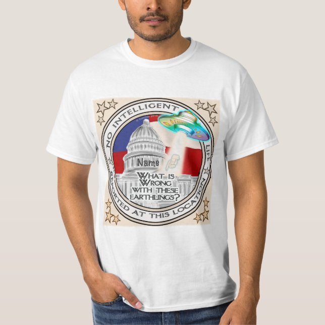 Ingen Intelligent Life t-shirt (Framsida)