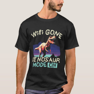 Ingen Internet Dinosaur Älskare Paleontology Prehi T Shirt