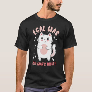 Ingen Ironisk Katt Roligt Arbete T Shirt
