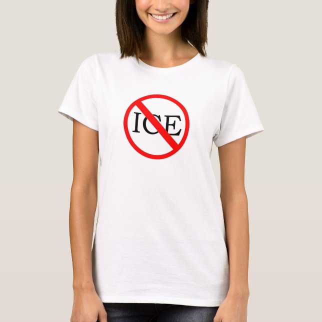 "INGEN IS" Dam-T-shirt T Shirt (Framsida)