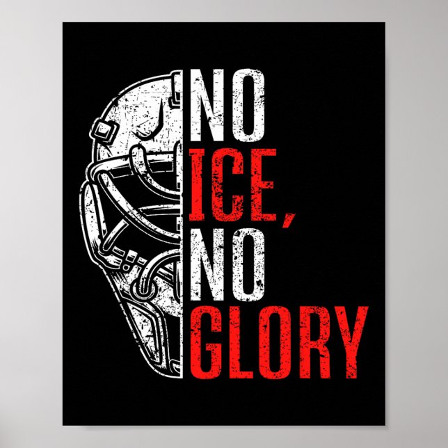 Ingen Is Ingen Ära Rolig Ishockey  Poster (Framsidan)