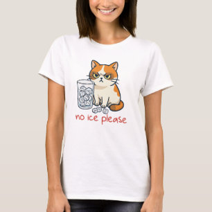 Ingen is tack Rolig katt mot is, rolig katt, i T Shirt