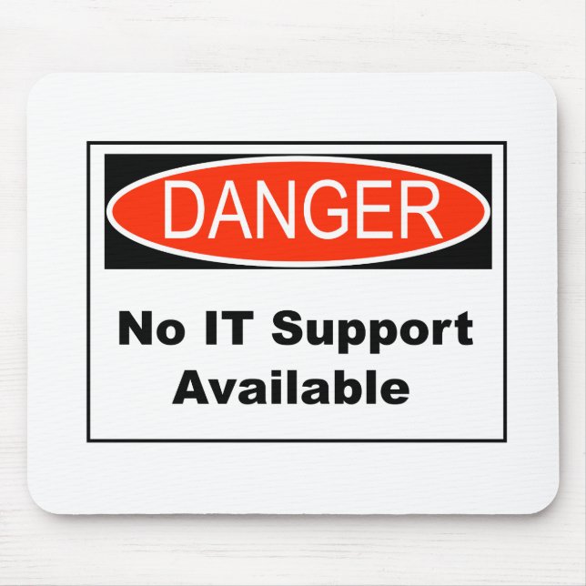 Ingen IT-support tillgänglig felsökningssignatur Musmatta (Framsidan)