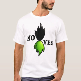 Ingen Ja Grafik T-Shirt – Minimalistisk Abstrakt K