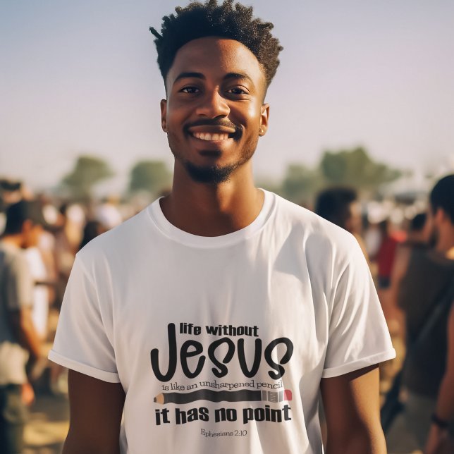 INGEN JESUS? INGEN PUNKT! Christian Faith Quote Ma T Shirt (Skapare uppladdad)