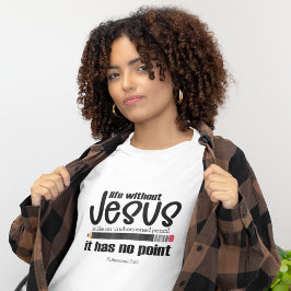 INGEN JESUS? INGEN PUNKT! Christian Faith Quote Wo T Shirt
