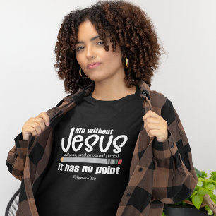 INGEN JESUS? INGEN PUNKT! Christian Faith Quote Wo T Shirt