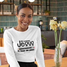 INGEN JESUS? INGEN PUNKT! Christian Women's Långär T Shirt