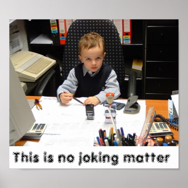 Ingen Joke Poster (Framsidan)