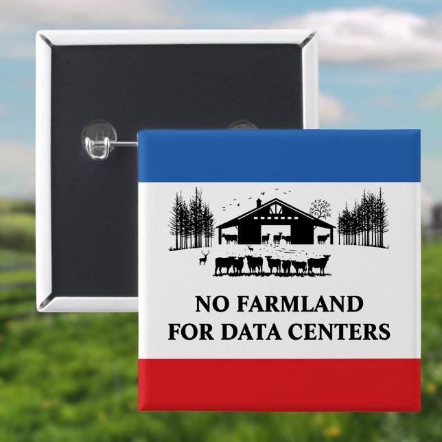 Ingen jordbruksmark för datacenter - Skydda våra g Knapp (Skapare uppladdad)