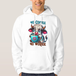 Ingen kaffe, ingen arbetsförmåga hoodie