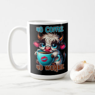 Ingen kaffe, ingen arbetsförmåga kaffemugg