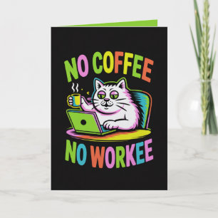 Ingen Kaffe Ingen Jobbar Kort Rollig Kollega Kaff