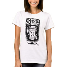 Ingen kaffe, inget arbete: Arg Coffee Kopp Design