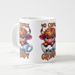 Ingen kaffe Mycket grinig Jumbo Mugg