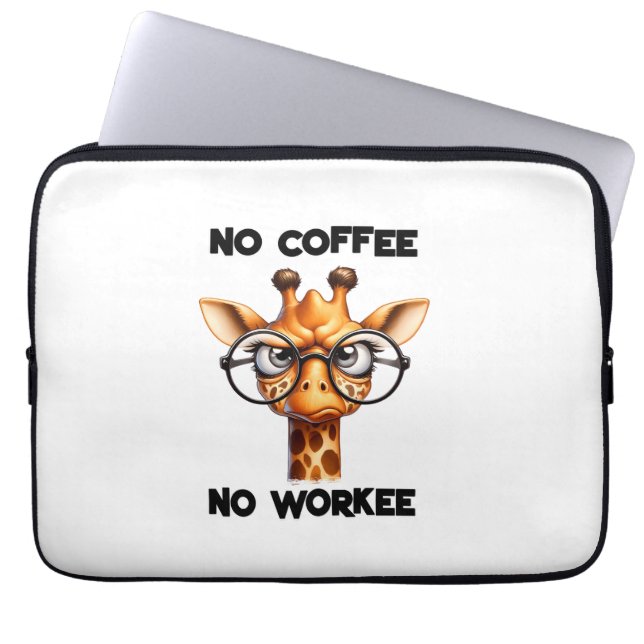 Ingen kaffearbetare som säger "Ingen kaffe" Laptop Fodral (Framsidan)
