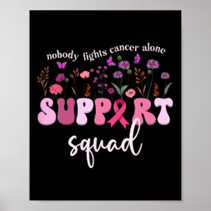Ingen kämpar mot bröstcancer Ensam Breast Cancer S Poster