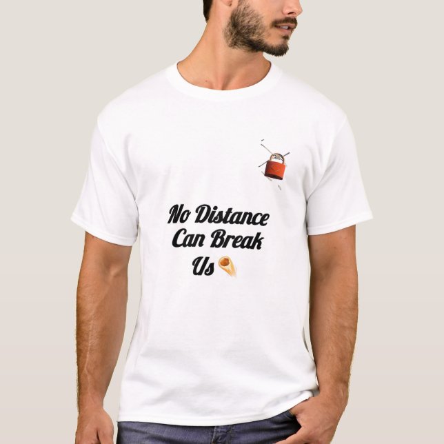 “Ingen kan bryta oss par T-shirt – Klistrande graf (Framsida)