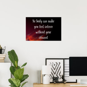 Ingen kan få dig att känna dig sämre poster