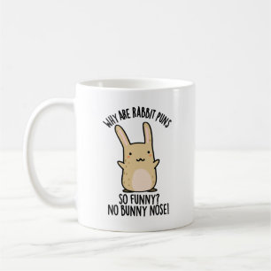 Ingen kanin näsa Roliga kanin skämt Kaffemugg