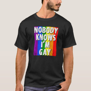 Ingen känner till Im Gay Lgbt Gay pride T Shirt