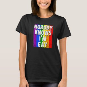 Ingen känner till Im Gay Lgbt Gay pride T Shirt