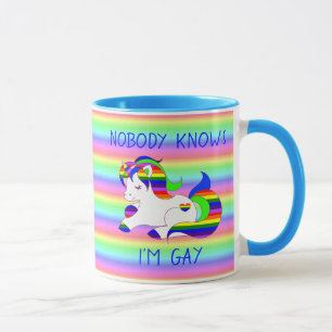 Ingen känner till Im Gay Rainbow LGBT Humor Mugg