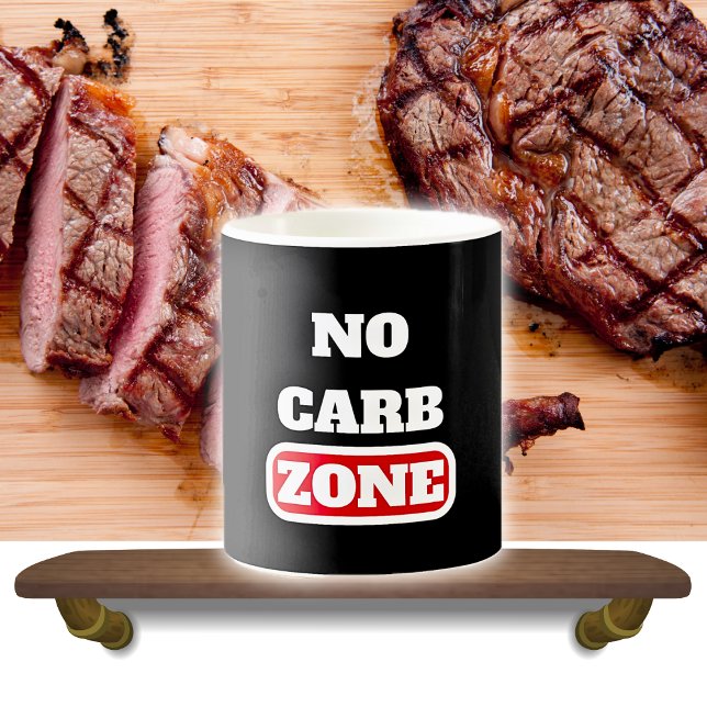 Ingen karb Zon (100% KARNIVORE) Kaffemugg (Skapare uppladdad)