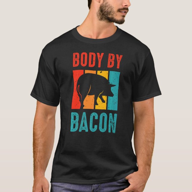 Ingen karbkropp efter Bacon Ketogen Diet 3 T Shirt (Framsida)