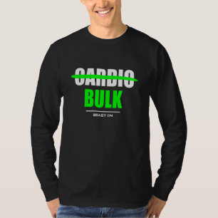 Ingen Kardio Bulk Gym Fitness Träning Bodybuilding T Shirt