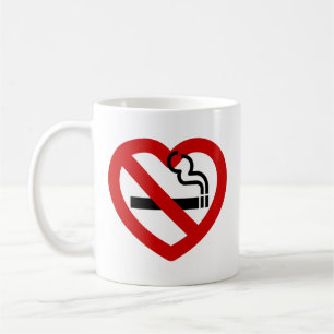 Ingen Kärlek för röksignatur Kaffemugg