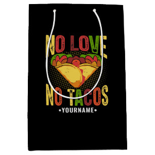 Ingen KÄRLEK No Tacos Funny Taco Pun
