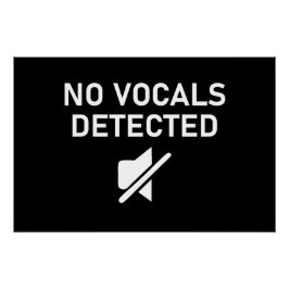 Ingen kartläggning av minsta Audio Perfect Poster