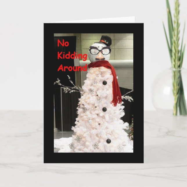 INGEN KIDD RUNT U R WISHED BÄSTA CHRISTMAS HELA HELGKORT (Framsida)