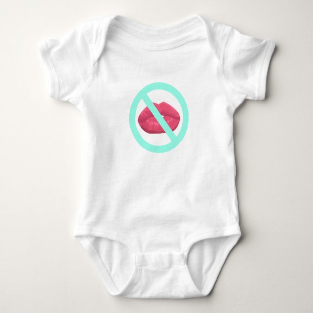 Ingen Kissing Baby-dräktighetsdräkt T Shirt (Framsida)