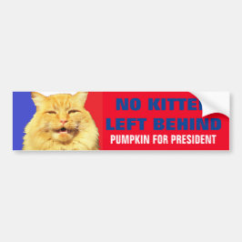 Ingen Kitten Lämnat bakom Pumpkin för president 20 Bildekal