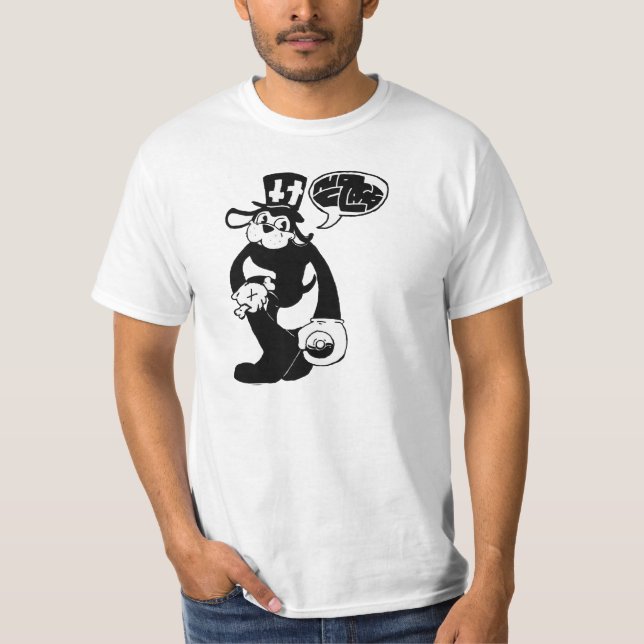 Ingen klass (vit) tee shirt (Framsida)