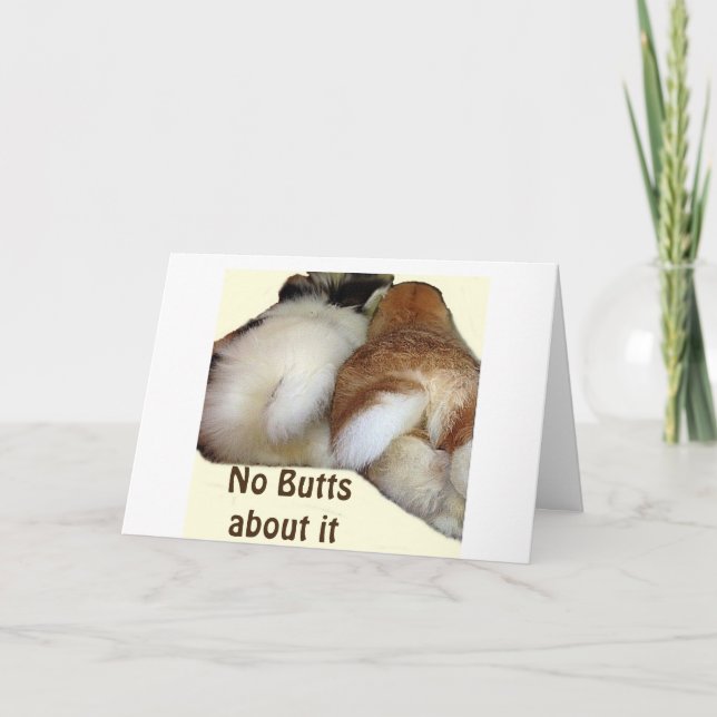 INGEN KNAPPA OM DET ÄR DU ÖNSKAD EN GLAD PÅSK HELGKORT (Framsida)