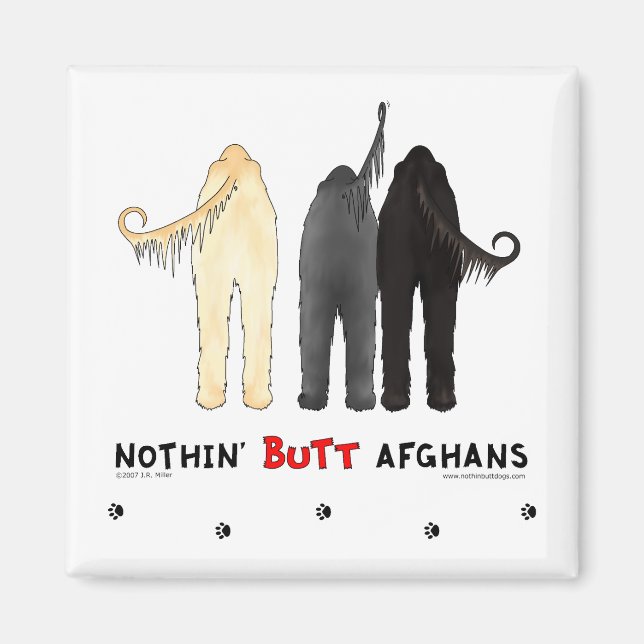 Ingen knut afghaner Magnet (Framsidan)
